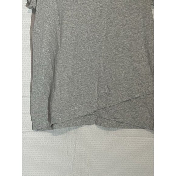 Pure J Jill Women's Relaxed Short Sleeve Pullover V Neck Tee Heather Grey - Picture 2 of 7